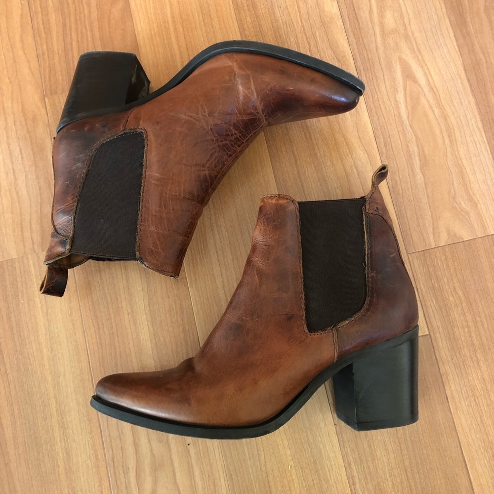 Steve Madden Jaclyn Heeled Bootie, 8.5, Whiskey